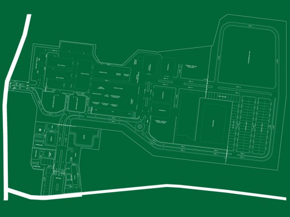 Layout Lahan Proyek Pabrik Gula Rembang 2019 - Peta Jalan dan Lalu Lintas Lahan di PT. Gula Mas Nusantara