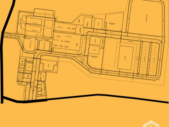 Layout Lahan Proyek Pabrik Gula Rembang 2019 - Proyek Drainase dan Gorong-gorong di PT. Gula Mas Nusantara - Saluran Drainase Pabrik 1