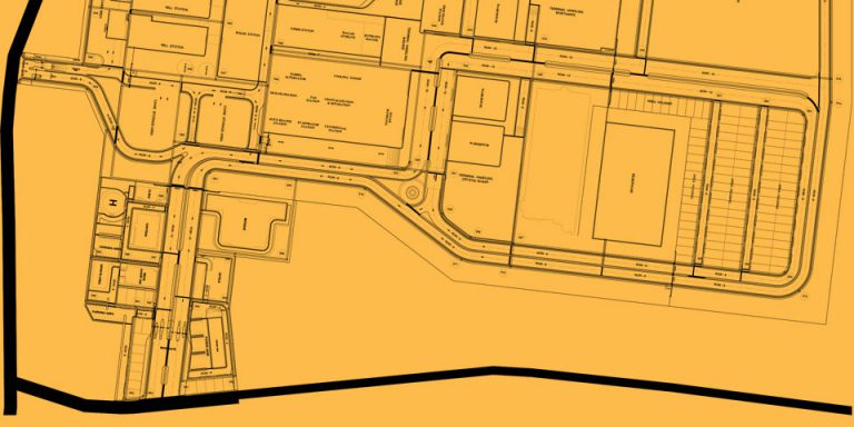 Layout Lahan Proyek Pabrik Gula Rembang 2019 - Proyek Drainase dan Gorong-gorong di PT. Gula Mas Nusantara - Saluran Drainase Pabrik 1